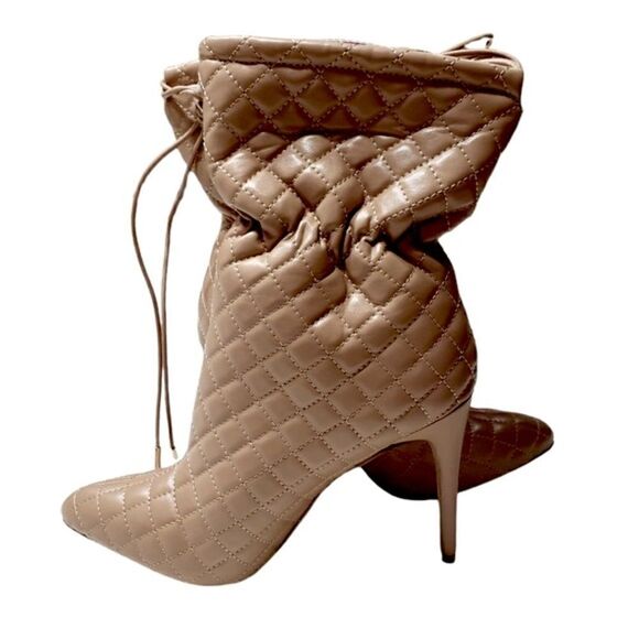 Anne Michelle Hibiscus-65 Camel Stiletto Boots Sz 7.5 NWOT - Picture 5 of 13